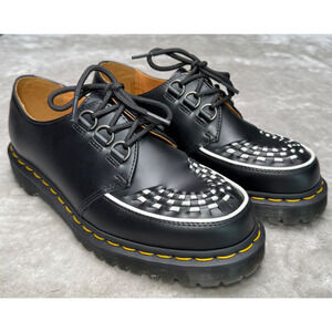 Dr. Martens Air Wair Creepers Black White Oxfords Mens Size 9 See Discription Dr. Martens 3989 Brogue Leather Wingtip Black White  main image 3